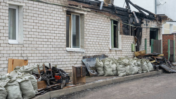 Professional Smoke Damage Removal technician working in Downing, WI